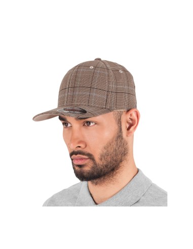 F-6196-Flexfit Glen Check Cap